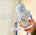 Cute Rabbit Water Bottle With Straw Leak Proof Bpa free. 