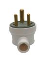 3 Pin Male Power Plug Side Entry (shoe) Porcelain Base High Quality. 