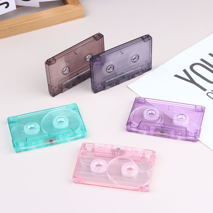 New Colorful Blank Tape Case Audio Recording Cassette Tape Shell Empty ...