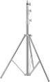Alumium tripod light stand stainless steel light stand silver. 