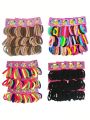 8 pieces Thick Hair Bands for Women and Girls, Hair Bobbles Elastic HairBands Ponytail Holders Hair Ties Hair Elastics Hairbands Women Hair Ties No Damage. 