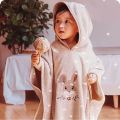 Hooded Baby Bath Towel Soft Coral Velvet Children Bathrobe Cute Cartoon Beach Towel Warm Toddler Sleeping Blanket Swaddle Wrap.