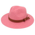 Summer Straw Sun Hat Panama Hats Grass Knitted Hat Breathable Leisure Jazz Hat European American Style Straw Hat Beach Caps.