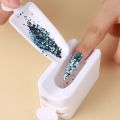 Double Layer Nail Glitter Powder Recycle Box Nail Tool Dust Collector Sequin Rhinestone Container Holder Manicure Storage Case. 