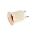 Light Socket to Plug Adapter E27/E26 Light Bulb Socket Adapter to Holder Light Socket Base E27 To EU Holder Plug Screw To Switch Holder Bulb E27 Converter To EU. 