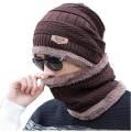 Winter Beanie Cap For Men - Beanies Knit Hat knitted Cap Thicken Hedging Cap Balaclava Skullies Fashion Warm knit Beanie for Men/Women. 