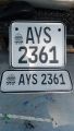 Punjab number plate for bike copy of genuine plates front and back plate made with Stikker embossed. 