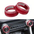 For Toyota RAV4 WILDLANDER 2020-2025 2pcs Aluminum Air Conditioner Climate Control Knob Cover Radio Volume Button Ring Cover.