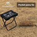 MOUNTAINHIKER Camping Portable Folding Stool Ultra-light Aluminum Alloy Storage Chair Mini Fishing Chairs Picnic Light Furniture. 