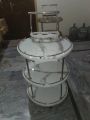 Marble Tea Trolley, Metal Glass Tea Trolley, Round Trolley. 