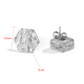 10pcs Stainless Steel Earring Posts with Loop Hole Star Moon Pattern Ear Studs Base for DIY Earring Jewelry Making Supplies. 