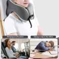 2-in-1 Travel Pillow Face Down with Cooling Gel Memory Foam Face Pillow for Relax Arms Sleeping on the table during lunch break. 