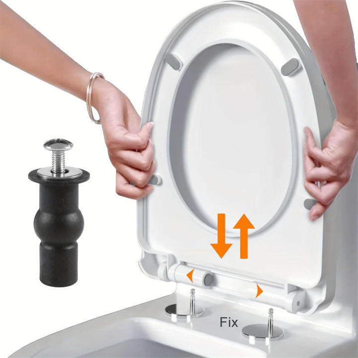 2/4pcs Expansion Screw Toilet Seat Top Fix Seat Hinge Hole Fixings Well Nut Screw Back To Wall Toilet Cover Accessories