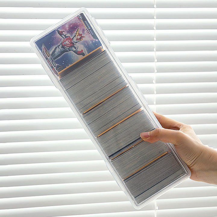 Clear%20Plastic%20Compartmentalized%20Organizer%20Box%20Holds%20550+%20Game%20Cards%20Storage%20Box%20With%20Adjustable%20Divider%20For%20PTCG/MTG%20Cards%20-%20Image%204