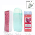 Rose Roll on Depilatory Wax Cream Hair Removal Roller Wax Heater Waxing Hot Cartridge Warmer Equipment Tool Waxing Kit Unisex staloofy hair.