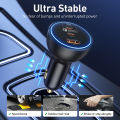 Baseus 160W Car Charger QC 5.0 Fast Quick Charging PPS PD3.0 USB Type C Car Phone Charge For iPhone 13 14 15 Pro Laptops Tablets.