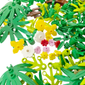 100g Plants Building Blocks DIY Toys Leaves Grasses Pine Trees Bamboo Flowers Multi-scene Construction Practical Accessories.
