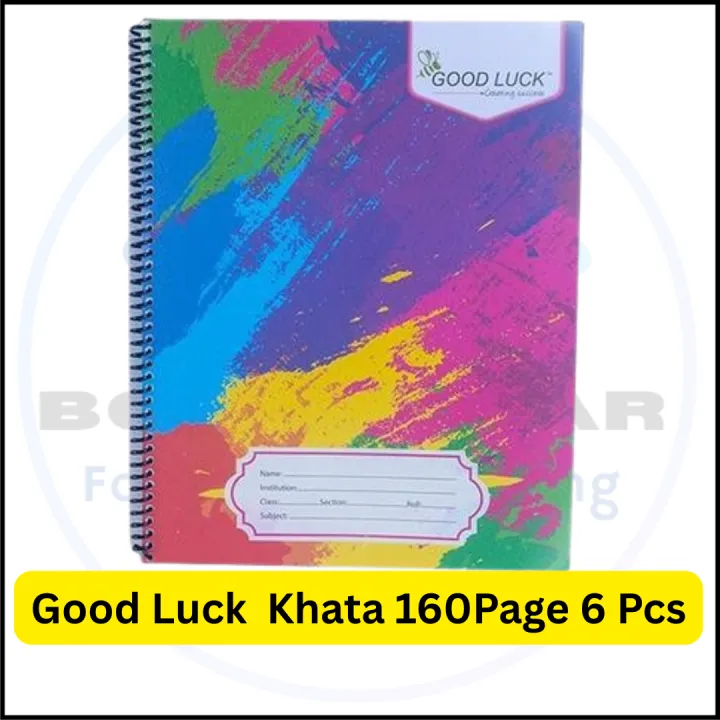 Good%20Luck%20Spiral%20Notebook%20160%20Pages%20-%206%20pcs%20%7C%20Premium%20Quality%20Khata%20for%20Students%20-%20University%20Note%20Book%20/%20Note%20khata%20/%20Exercise%20book,%20%20Math%20khata%20-%20Image%203