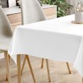 220*130cm White Plastic Tablecloth Plastic Table Cloth Disposable Tablecloths Tablecloths for BBQ Party Fine Dining Wedding. 