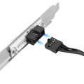 RGEEK Motherboard External Power Switch HDD LED Restart Button Extension Power Cable for PC Case Chassis PCI Baffle. 