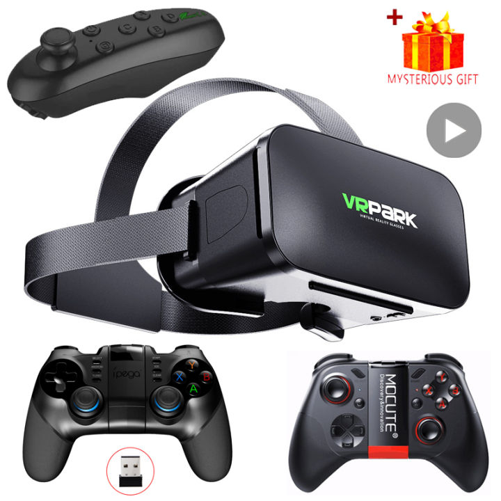 Virtual Reality Headset VR Glasses 3D Helmet For Phone Mobile Lenses Goggles Devices Viar Smart Smartphones Cell Game Set Viewer