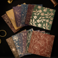 Mr.Paper Hot Stamping Craft Material Paper Lily Cherry Blossom Flower Theme Sulfuric Acid Paper Material Home Decoration Gifts.