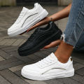 2025 Fashion Women's Black Sneakers Stylish Low Top Design Comfortable Lace Up Fit Versatile Casual Shoe Trendy Fashion Footwear. 