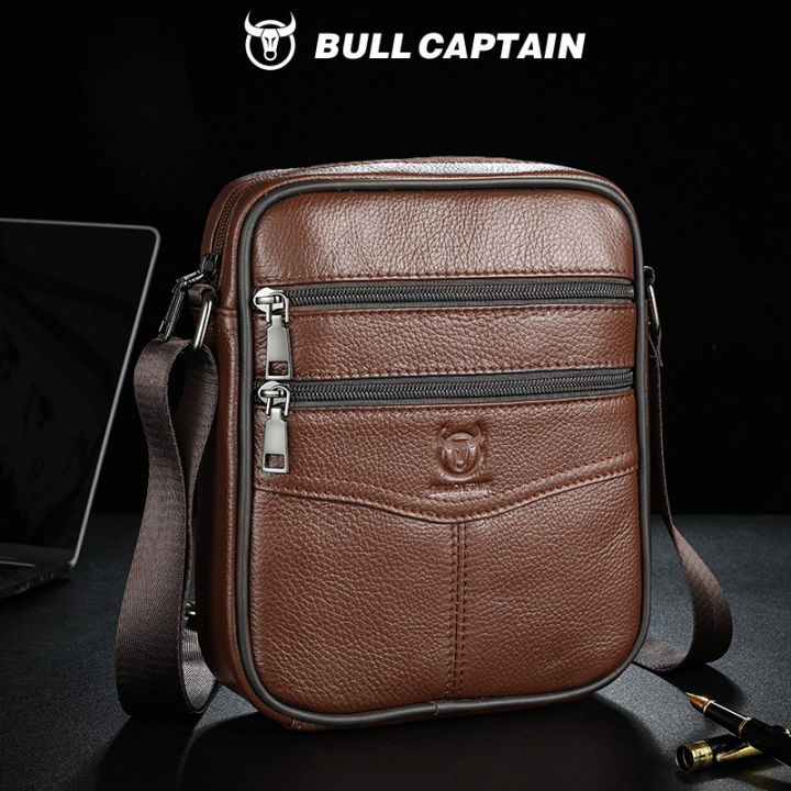 BULLCAPTAIN%20Men's%20leather%20shoulder%20bag%20multifunctional%20and%20high-capacity%20cowhide%20crossbody%20bag%20handbag%20Casual%20Messenger%20Bag%20-%20Image%207
