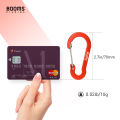 Booms Fishing CC5-7cm Multi-Use Carabiner Clips 10pcs 2.7" Small Caribeener Clips Mini Keychain Fishing Aluminum Caribeaner Clip. 