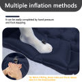 10cmThick Single Air Mattress with Pillow, Pump-Free Inflation, Ultra Comfortable&Compact Foldable Guest Bed for Home and Travel. 