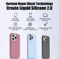 Hot selling liquid silicone phone case for iPhone 14 13 12 11 pro Max soft shockproof cover skin friendly phone case with velvet inside. 