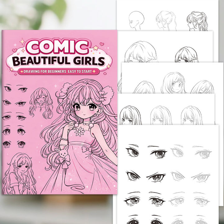 32%20Pages%20Comic%20Drawing%20Book%20for%20Girls%20Beginners%20Step%20by%20Step%20Cartoon%20Art%20Sketching%20Notebook%20Cute%20Style%20-%20Image%206