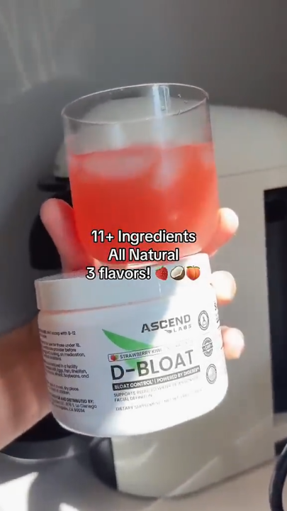Ascend Labs D-BLOAT Powder (Peach Mango) - Premium Gut Health & Anti-Bloat Formula