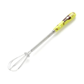 Hand Mixer Electric 1Pc Multifunctional Rotary Manual Egg Beater Mixer Mini Kitchen Egg Whisk Bake Tool Egg Agitator Metal Eco-Friendly Egg Mixer (Size : 18 * 2.5cm) (No Color Choise) Random Color. 