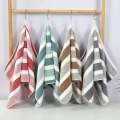 Striped Pattern Towel Set Soft Face Towel Bath Towel Quick Drying Absorbent Towels For Bathroom. 