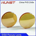 HUNST China Co2 PVD ZnSe Focus Lens Dia 12mm 18mm 19mm 20mm FL 38.1 50.8 63.5 76.2 101.6mm For Laser Engraving Cutting Machine.