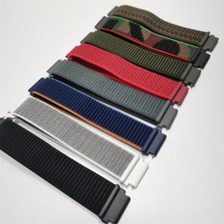 20mm%2022mm%20Nylon%20loop%20Strap%20For%20Garmin%20Venu%203%202/Vivoactive%204%205%206%20Watch%20Band%20Forerunner%20570%20265%20255%20165%20645%20Music%20Braided%20Bracelet%20-%20Image%203