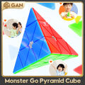 Monster Go Pyraminx  Enhanced Magic Speed Cube GAN Pyramid 3X3 Professional Fidget Toys. 