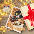 1pc/Set DIY Cats Diamond Painting Mirror Compact Portable Folding Pocket Mirror for Women Diamond Art Mirror Kits for Adults. 