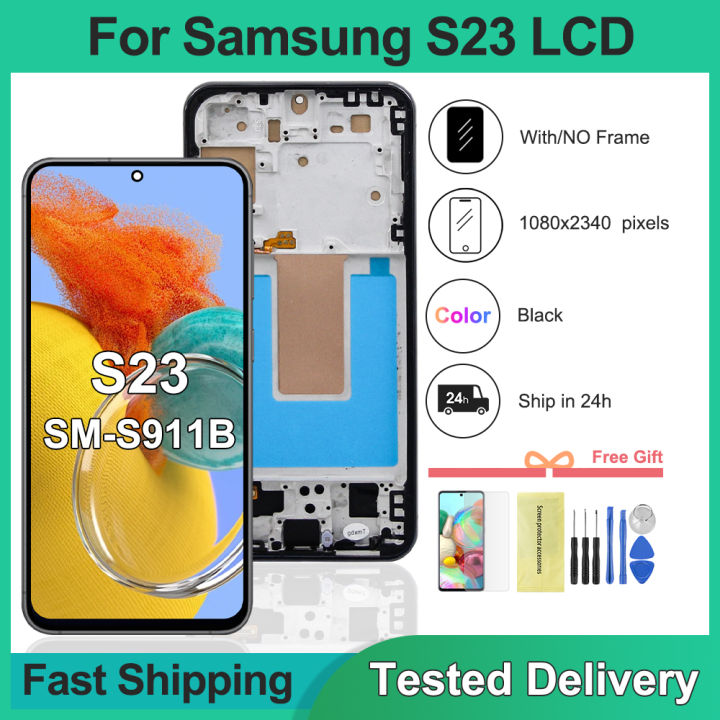 TFT For  S23 S911 SM-S911B SM-S911U LCD With Frame Display Touch Screen Digitizer Assembly Replacement For  S23 5G