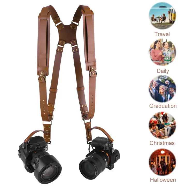 Universal%20Dual%20Camera%20Strap%20Double%20Camera%20Harness%20Adjustable%20Leather%20Camera%20Straps%20Universal%20Camera%20Shoulder%20Strap%20for%20DSLR/SLR%20-%20Image%203