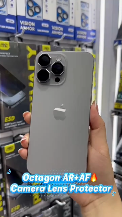 iPhone OCTAGON Camera Rings With Ultra Protection For iPhone 16 Series / 15 Series / 14 Series  /13 Series  /12 Series  / 11 Series