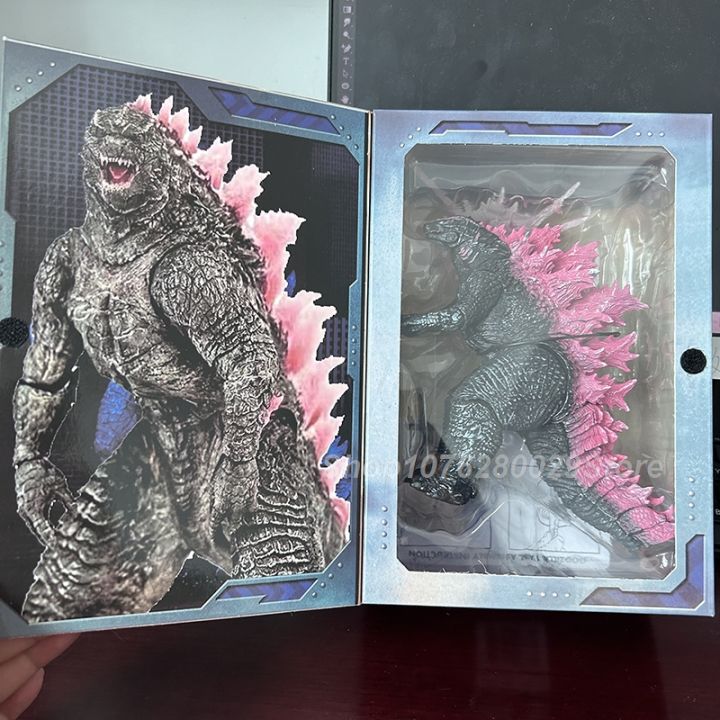 NECA%20Godzilla%20King%20of%20the%20Monsters%20Godzilla%202%20Evolved%20Ver%20Pink%20Figure%20Empire%202024%20Monsters%20Evolved%20Pink%20Back%20Action%20Figure%20Model%20-%20Image%204