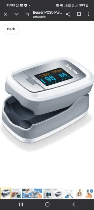 Beurer branded pulse oxymeter