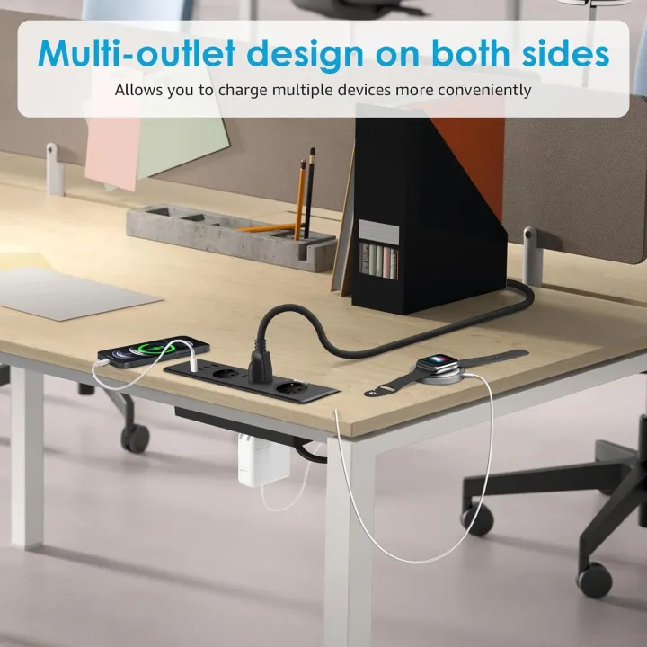 FUNAYA EU KR Built-in Embedded Hidden Desktop Socket with USB Type-c ...