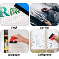 1Pc Plastic Squeegee with Felt Edge Car Vinyl Wrap Scraper Felt Squeegee Wrapping Tool Decal Applicator Wallpaper Smoothing Tool. 