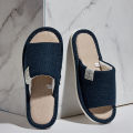 Home Linen Slippers For Men In Spring&Autumn Comfortable Bedroom Open-toed&Breathable Slippers Men's & Women's Shoes Summer. 
