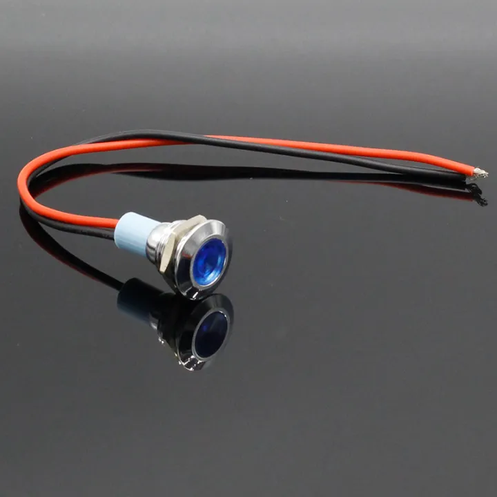 1pcs%20Signal%20light%203V%206V%2012V%2024V%20220V%2012mm%20waterproof%20metal%20flat%20circular%20indicator%20light%20with%20red,%20yellow,%20blue-green%20wires%20-%20Image%203