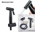 Original Toilet shower set black premium quality reliable/Muslim shower set black stainless steel premium quality/Hand held sprayer with flexible pipe. 