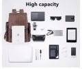Large Capacity Casual PU Leather Backpack for Men | Student Backpack | Travel Bags for Men |. 